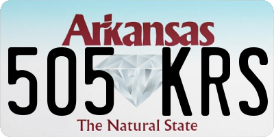 AR license plate 505KRS