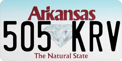 AR license plate 505KRV