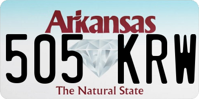 AR license plate 505KRW