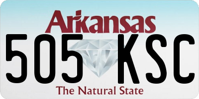 AR license plate 505KSC