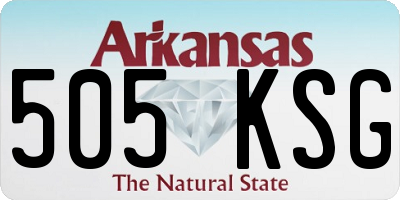 AR license plate 505KSG