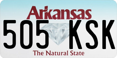 AR license plate 505KSK