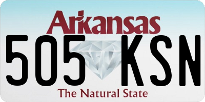 AR license plate 505KSN