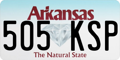 AR license plate 505KSP