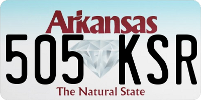 AR license plate 505KSR