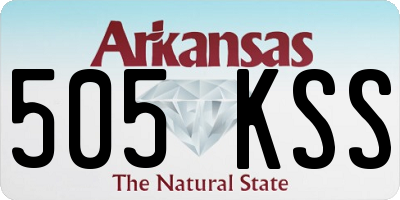 AR license plate 505KSS