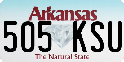 AR license plate 505KSU