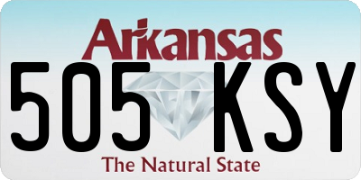 AR license plate 505KSY
