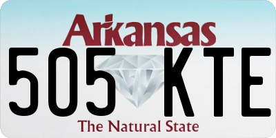 AR license plate 505KTE