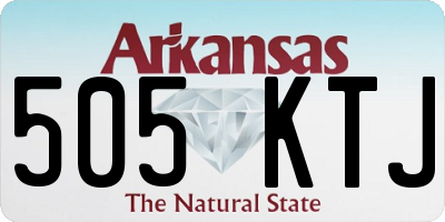 AR license plate 505KTJ
