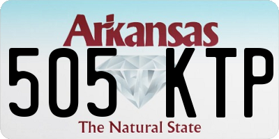 AR license plate 505KTP