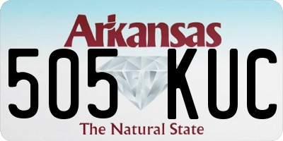 AR license plate 505KUC