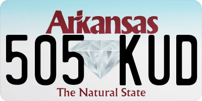 AR license plate 505KUD