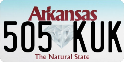AR license plate 505KUK