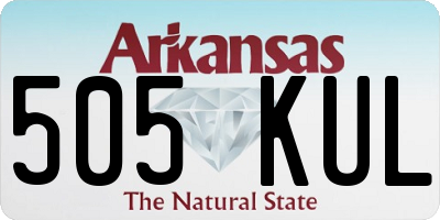 AR license plate 505KUL
