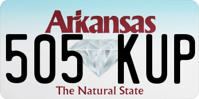 AR license plate 505KUP