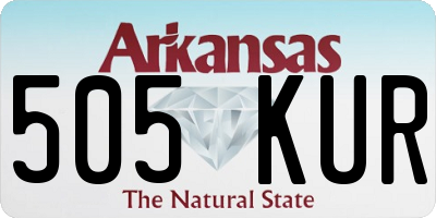 AR license plate 505KUR