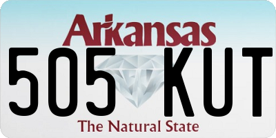 AR license plate 505KUT