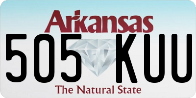 AR license plate 505KUU