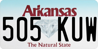AR license plate 505KUW