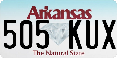 AR license plate 505KUX