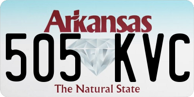 AR license plate 505KVC