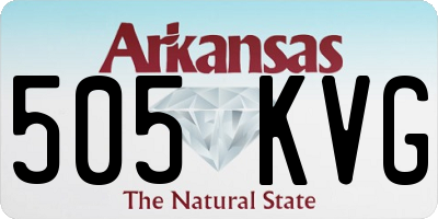 AR license plate 505KVG