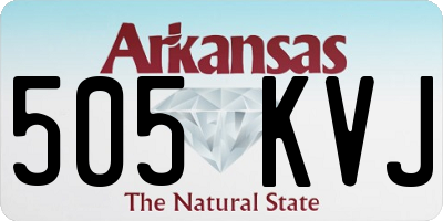 AR license plate 505KVJ