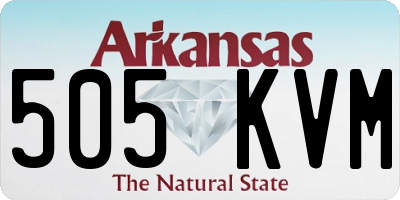 AR license plate 505KVM