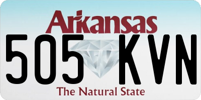 AR license plate 505KVN