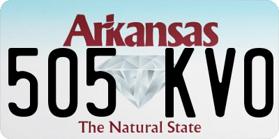 AR license plate 505KVO