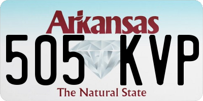 AR license plate 505KVP