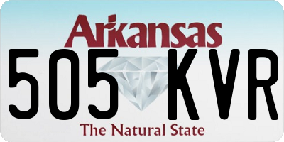 AR license plate 505KVR