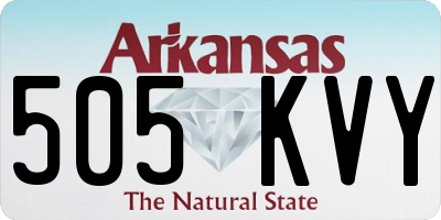 AR license plate 505KVY