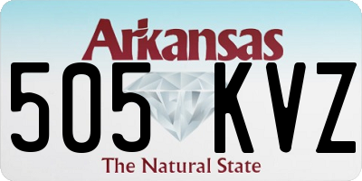 AR license plate 505KVZ