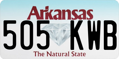 AR license plate 505KWB