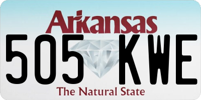 AR license plate 505KWE