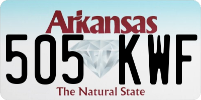 AR license plate 505KWF