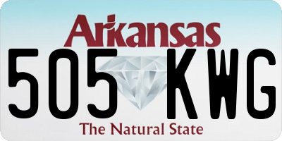 AR license plate 505KWG