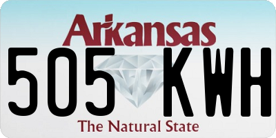 AR license plate 505KWH