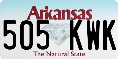 AR license plate 505KWK