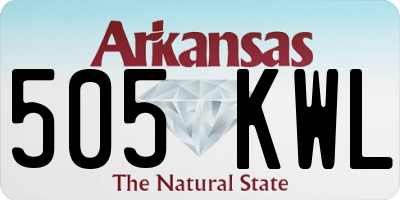 AR license plate 505KWL