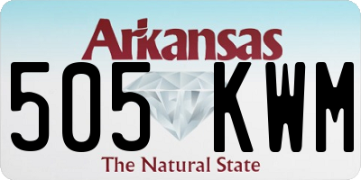 AR license plate 505KWM