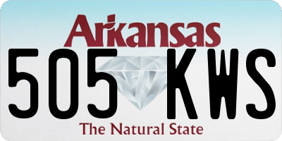 AR license plate 505KWS