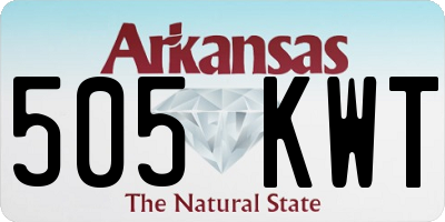 AR license plate 505KWT