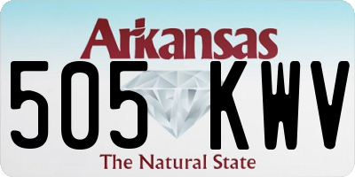 AR license plate 505KWV