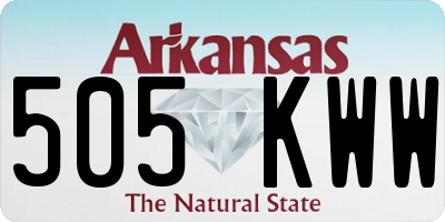 AR license plate 505KWW