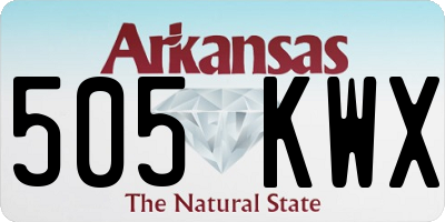 AR license plate 505KWX