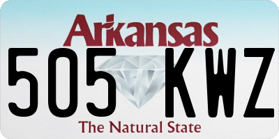 AR license plate 505KWZ