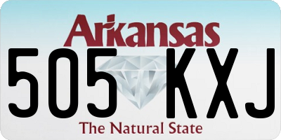 AR license plate 505KXJ